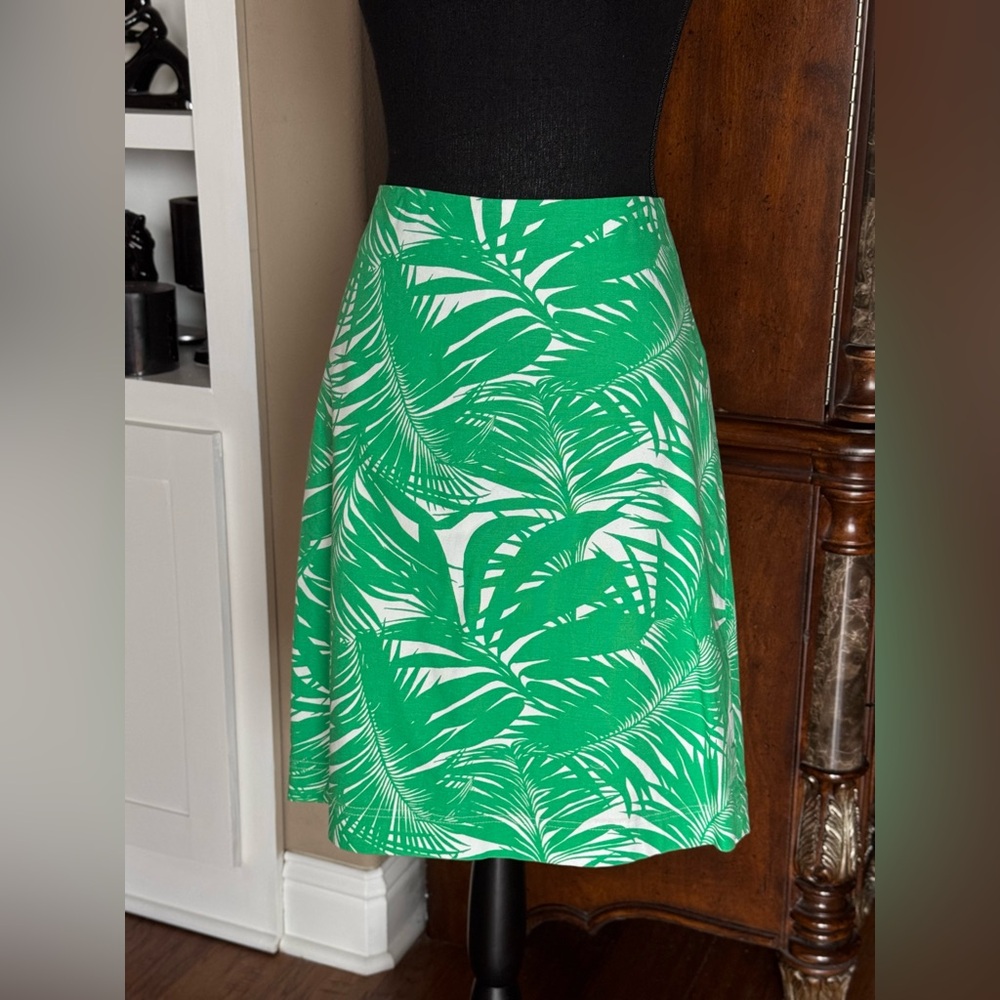 Talbots Kelly‎ Green Floral Pencil Skirt